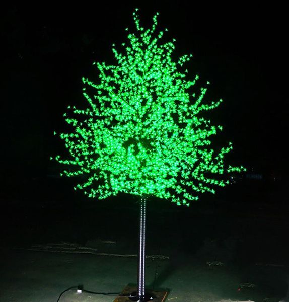 2022 DIY 1.5m 1.8m 2m 3M Brillant LED Fleur De Cerisier Arbre De Noël Éclairage Étanche Jardin Paysage Décoration Lampe Pour La Fête De Mariage décor LLFA