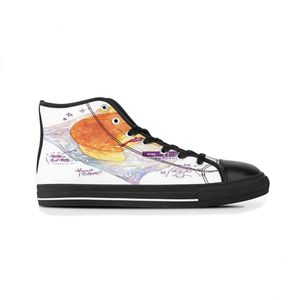 2022 DIY Aangepaste schoenen Klassiek canvas High Cut Skateboard Casual Triple Black Accessing Customization UV Printing Heren Dames sport sneakers waterdicht