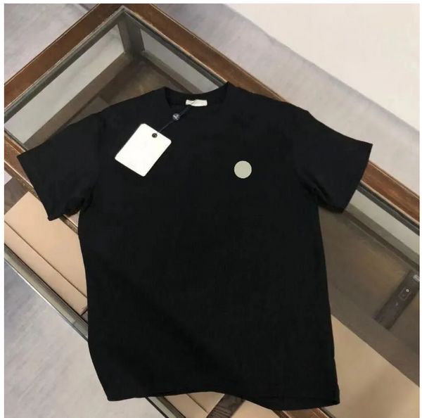 Diseñador de camisetas para hombre Monclair camisetas para hombre camiseta para hombre camiseta negra para mujer ropa de manga corta con incrustaciones de triángulo en el pecho Camisetas MONclair Camisa clásica camisetas de moda