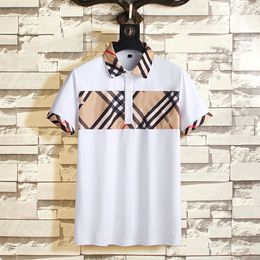 2022 Dropship Fashion Designer Heren Polos Shirts Mannen Korte Mouw T-shirt Originele Single Revers Shirt Jas Sportkleding Jogging Suit M-3XL # 19