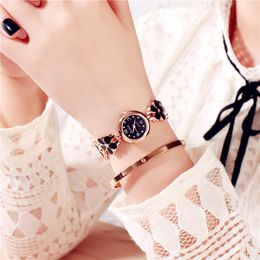 2022 Dropshiping Lvpai marca lujo cristal oro relojes mujer moda pulsera cuarzo reloj de pulsera diamantes de imitación señoras relojes de moda B3