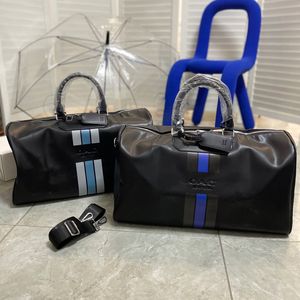 2022 Bolsa de lona Bolsas de viaje Bolsas Trefoil Homenos para mujer Big Travers Boston Bolsas para hombres Mujeres Pacientes al aire libre 0818