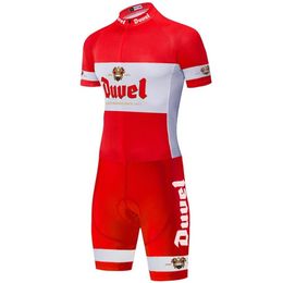 2022 Duvel Bier Heren Fietsen Triathlon Schaatspak Maillot Ropa Ciclismo Speedysuit Fiets Jersey Set Fiets Clothing248s