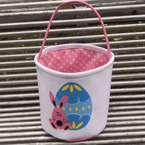 2022 Easter Party Supplies Cute Basket Eggs Bunny Easter Bucket Holiday Decoration Groothandel