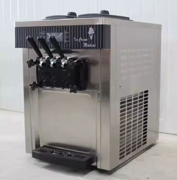 2022 Commercial économique 3 saveurs Type Type de crème glacée douce Machine de yogourt glacial Machine en acier inoxydable