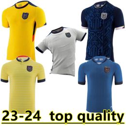 2022 Ecuador voetbalshirt 22 23 World Cup IBARRA MENA PRECIADO Nationaal Team volwassen heren voetbalshirt Heren kindertenue 2023 uniform thuis uit geel blauw dames top 888