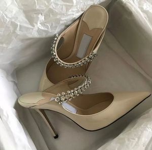 2022 élégant style décontracté Princetown sandales en cuir pantoufles hommes femmes sandale chaîne en métal dames diapositives confort chaussures de marche Sandalias Mujer