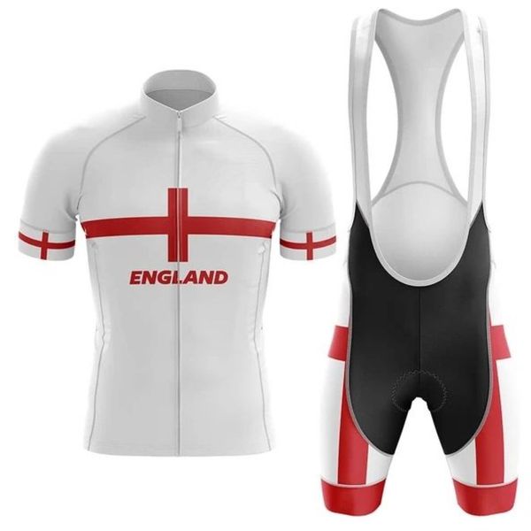 2022 Inglaterra Ciclismo Jersey Set Summer Mountain Bike Clothing Pro Bicycle Jersey Sportswear traje Maillot Ropa Ciclismo2889