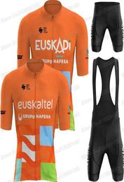 2022 Euskaltel Cycling Jersey Set Cycling Clothing Men Road Bike Shirt Suit Bicycle Bib Shorts MTB Maillot Ciclismo Ropa1403358