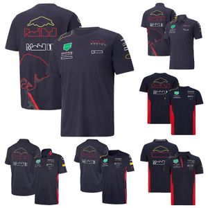 2022 F1 Polo T-shirt de pilote de course T-shirts de l'équipe de Formule 1 T-shirts Uniforme à revers Tops T-shirts de sport pour hommes d'été Maillot de moto