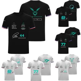 2022 F1 T-Shirt Formule 1 Pilote De Course T-Shirts Costume De Course D'équipe Hauts Femmes Hommes Décontracté Surdimensionné O-cou T-Shirt Séchage Rapide Jersey