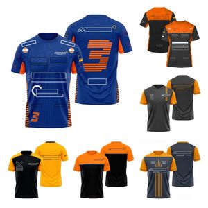 2022 F1 T-Shirt Formule 1 Team Racing T-Shirts Motorsport Hommes Respirant Décontracté Manches Courtes T-Shirt Été Sports de Plein Air Jersey