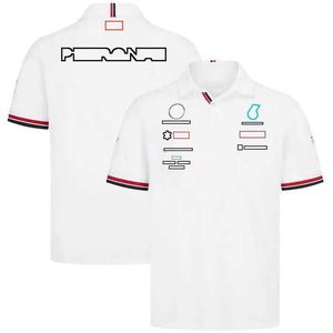 2022 F1 T-shirt T-shirt 1 Team T-shirts Polo Polo Fans de course personnalisés Summer Soule à manches courtes et sèches Sweat F1 Oversize