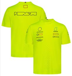 Traje de carreras de trabajo F1, camiseta personalizada de manga corta con logotipo de coche, camiseta transpirable para fanáticos, secado rápido, 2022