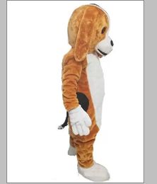 2022 Factory Direct New Lovely Beagle Mascot Costume Cartoon Cartoon Jaune Chaute Mascot Vêtements Mascot