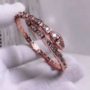 Bracelet créateur love bangle brandjewelry8 bracelets à vis bijoux de luxe pulsera full Diamond Bracelet réglable or et argent serpentine