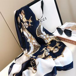 2022 célèbre designer Mme Xin Design cadeau foulards en soie écharpe de haute qualité 1800x90cm livraison267s