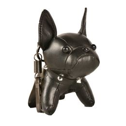 2022 Accessoires de mode French Bulldog Key Chain Leather Dog Fadou Sac Pendant Accessoires Gift Live Gift
