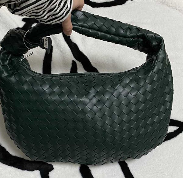 Sacs à main de luxe en cuir tissé imprimé, sac à bandoulière de grande capacité pour dames, poignée nouée en PU, décontracté, 12, 2022