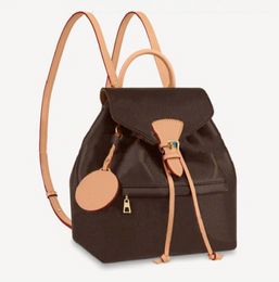 2022 Bolsos de moda Diseñadores de lujo Mujeres Mochilas Bolsos escolares de alta calidad Bolso de cubo de estudiante clásico Impreso Flores en relieve con etiqueta de letra