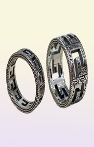 2022 anillos de banda de moda Vintage gran patrón de pared diseñador de moda 925 anillo de plata para mujeres anillos de boda hombres joyería 2384154