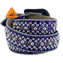 2022 Fashion BB Simon Rhinestone Belt For Women Designer Mens Belt met bling steentjes als Giftz