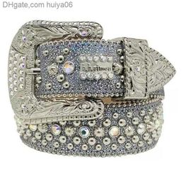 2022 Cinturones de moda para mujeres diseñadora masculina BB Simon Rhinestone Cinturón con diamantes de minos bling como regalo Huiya06 2985