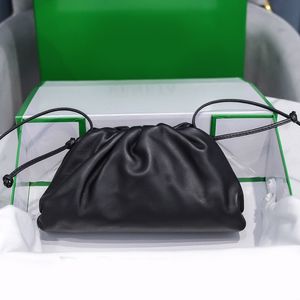 Bolso de hombro de marca de moda 2022, bolso de diseñador de piel de becerro suave, bolso de mano para mujer, bandolera de lujo para mujer, bolsos pequeños con forma de nube