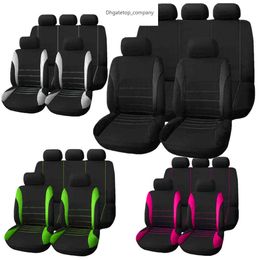 2022 Fashion Car Seat Covers Set Universal Fit Most S With Tyre Track Detail Styling Protect