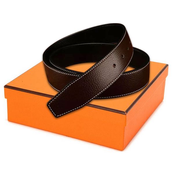 2022 Cinturones de diseñador de moda Marca de lujo Lettler Cinturón con hebilla Cinturones de cuero de calidad superior Clásico Casual 3.8cm Para hombres, mujeres, 6 colores con caja naranja