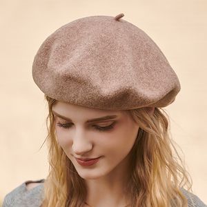 2022 modeontwerper Solid Color Beret Dames brief