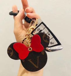met doos Fashion Letter Design Keychain Charm Key Rings voor heren en vrouwen feestliefhebbers Gift Keyring Jewelry