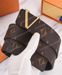 2022 Fashion Luxury Plaid Old Flower Striped Leather Belt Designer Men039s and Women039s High Quality Belt 38CM6992788