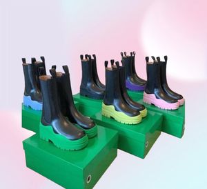 2022 Fashion Men Hoge kwaliteit Damesontwerper Boots Leather Chaelsea Boot Fashion Elastic Webbing Luxury1890357