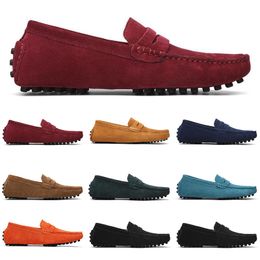 2022 mode hommes chaussures de course noir bleu rouge marron marine respirant confortable hommes formateurs toile chaussure hommes Sport Sneaker Runner métrage 40-45