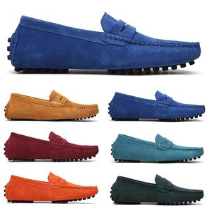 2022 Moda Hombre Zapatos para correr Negro Azul Vino Rojo Marrón Transpirable Cómodo mens rainers Zapato de lona para hombre Zapatillas deportivas Runners 40-45