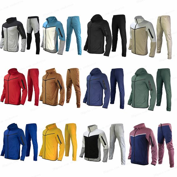 NK Hommes Sportwear Tech Fleece Survêtements Homme Femmes Windrunner Mode Sweats À Capuche Multicolore Survêtement Designers Vestes Ensemble Hommes Lettre Imprimer Vêtements Taille S-XXL