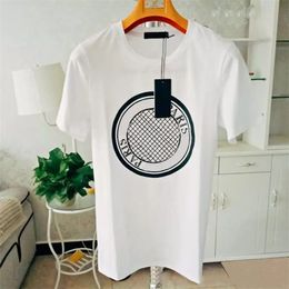 2022 Moda para hombre Camisetas Negro Blanco Diseñador Camiseta de la moneda Hombres Camiseta Casual Top Manga corta S-4XL Camiseta de lujo