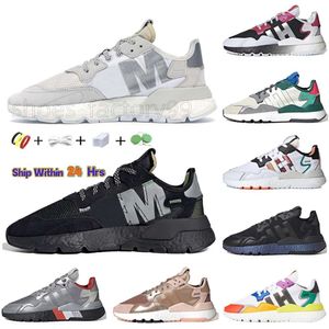 2022 Fashion Nite Jogger Runnng Sports Chores For Mens Womens Ajoute NMD Pride Core Black II Collegiate Green Silver Metallic Pink Blue 3M Blanc Tennis Trainers Sneakers