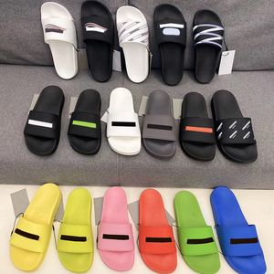 Mode Zwembad Slipper Slide sandaal Rubber Trainers designer Heren zwarte Flip Flop Ronde antislip balencaigas Vrouwen Casual balencaiga balenciagas Sandalen