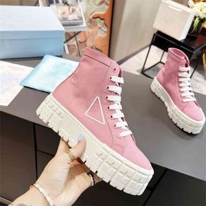 2022 Fashion Prad High en Low Casual Shoes Men and Women Bowling Shoes Coach Mountaineering Leather Suede Sneakers Reg