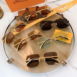 2022 Moda Sailor Lula Square Designer Brand Cyclone Eyewear Luxury Monogram SunGlasses Casual Outdoor Sport Driving Sun Gafas ultravioleta Z1437E 59 15-145