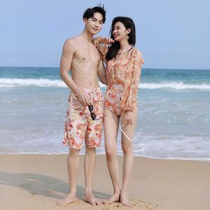 2022 mode Petit Frais Plage Vacances Conservateur Couverture Viande Couple Maillot De Bain Hommes Pantalons Femmes Haut De Bikini