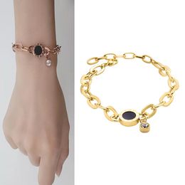 2022 Mode roestvrij staal kubieke zirkoon charmante manchet bangle armband voor vrouwen populaire meisjes kerstcadeau vrouwelijke Afrikaanse sieraden Dubai Japan Zuid -Korea stijl