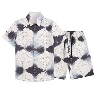 23SS Fashion Summer Designer Men Casual Shirts Shirts Short Sleeve Tops Hawaiian Beach Loose Shirts Silk Business Shirt