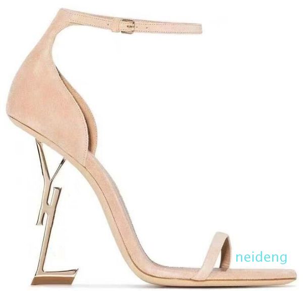 2022 zapatos de vestir de moda para mujer, zapatos de diseñador de lujo de tacón alto con parte inferior roja, tacones de 10cm, negro, oro dorado, fondos de boda de lujo altos 788