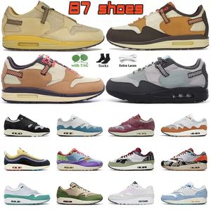 2022 Mode hardloopschoenen dames heren trainers patta golven monarch lawaai aqua kastanjebruine zwarte cactus jack 87 barok bruin saturn gold cave stone sport sneakers q1