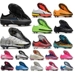 2022 Fashiont Mens Phantom GT II 2 GT2 Elite FG Zapatos de fútbol de fútbol Motivación Negro Rawdacious Skepta Impulse Pack 3D Scorpion Boys Boots