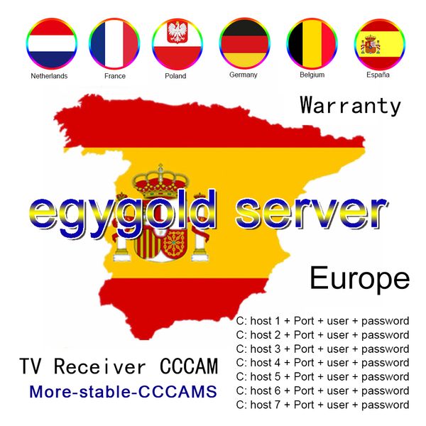 2022 Antenne de télévision intérieure Fastcam Produit stable Satellite Box 24M c lineas pour l'Europe 8 lignes Satellite DVB-S2 GTmedia V8 Nova Oscam V7S V8X V9