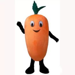 2022 Festival Dress Carrot Mascot Kostuum Halloween Kerst Fancy Party Dress Friuts Advertising Folders Kleding Kleding Carnaval Unisex volwassenen Outfit